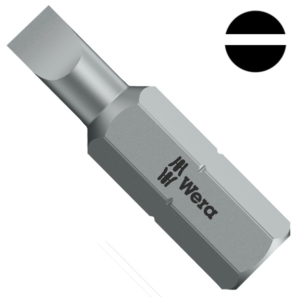 Бита Wera шлицевая 0.6 x 4.5 x 25mm 800/1 Z