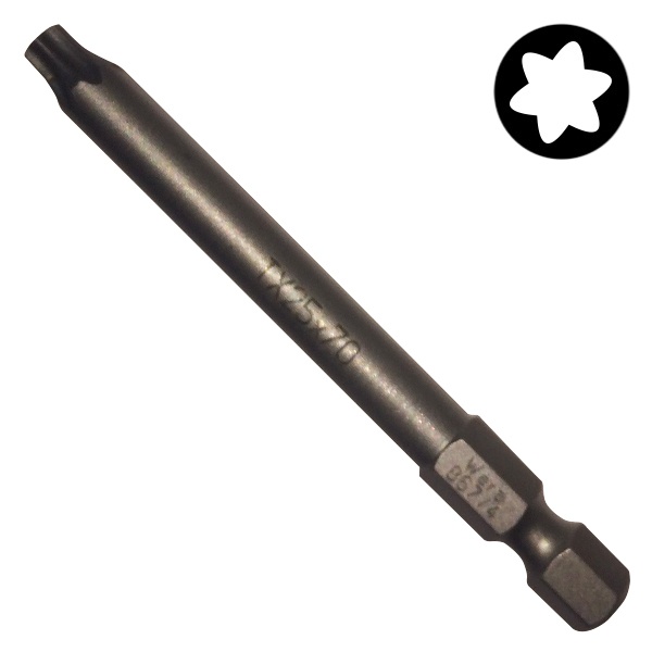 Бита Wera звездочка TORX TX 25 x 70mm 867/4 Z
