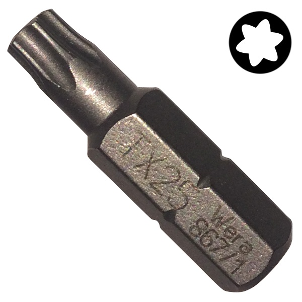 Бита Wera звездочка TORX TX 25 x 25mm 867/1