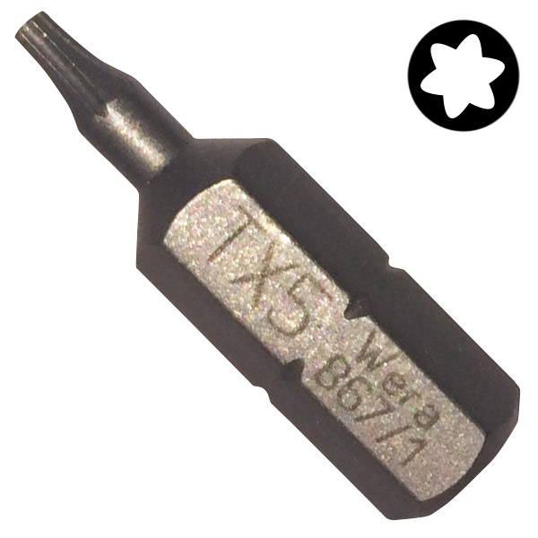 Бита Wera звездочка TORX TX 5 x 25mm 867/1