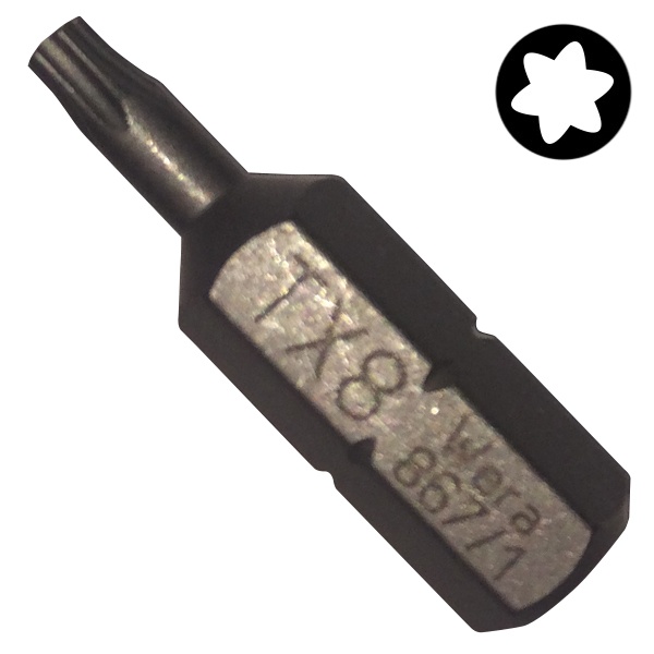 Бита Wera звездочка TORX TX 8 x 25mm 867/1