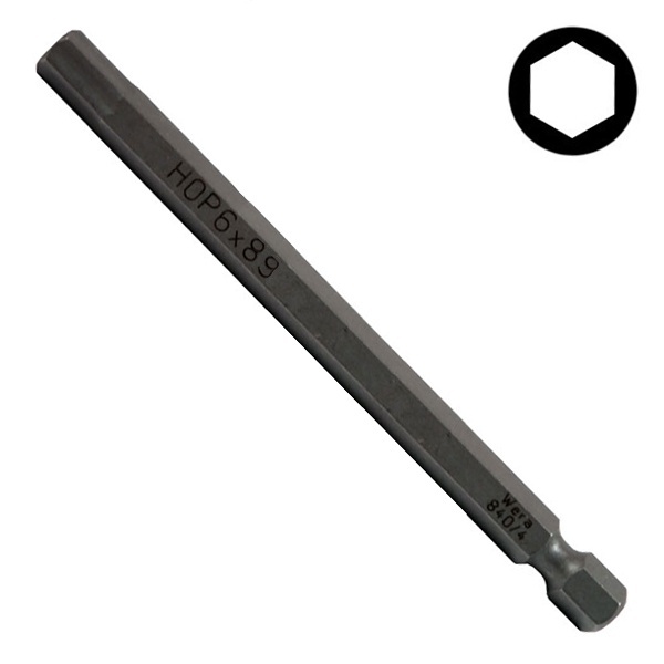 Бита Wera шестигранная Hex-Plus 6.0 x 89mm 840/4 Z