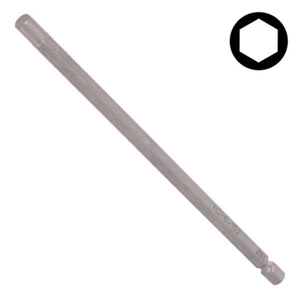 Бита Wera шестигранная Hex-Plus 6.0 x 152mm 840/4 Z