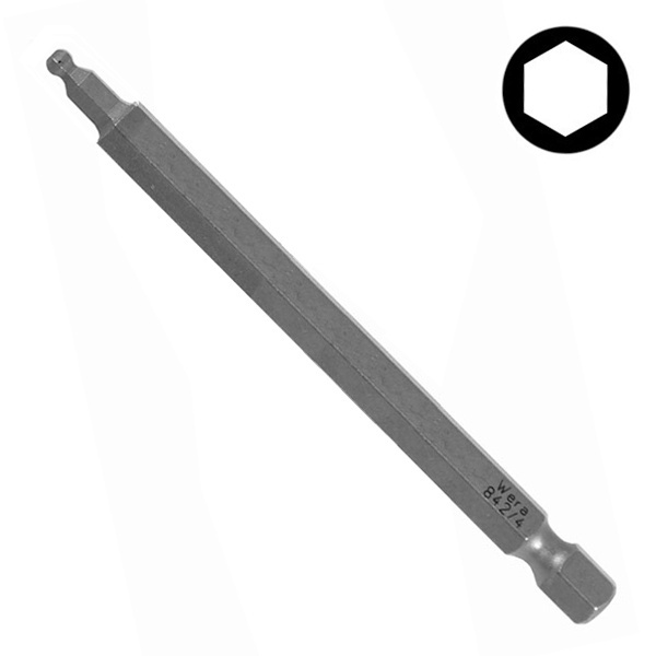 Бита Wera шестигранная со сферической головкой 4.0 x 89mm 842/4