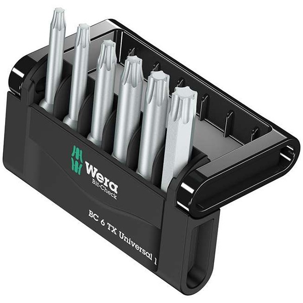 Набор бит Wera звездочек TORX 6 предметов Bit-Check 6 TX Universal 1