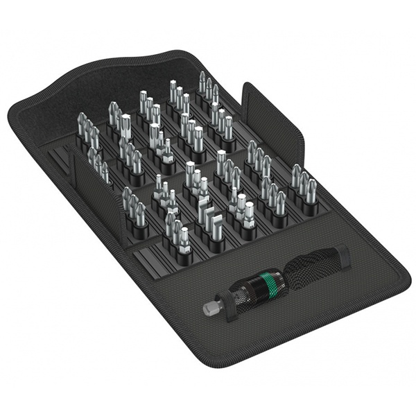 Набор бит Wera с битодержателем Rapidaptor 61 предмет Bit-Safe 61 Universal 1