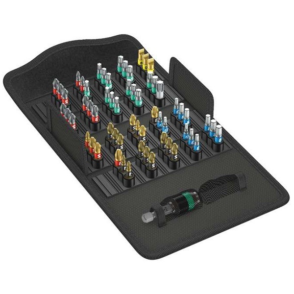 Набор бит Wera с битодержателем Rapidaptor 61 предмет Bit-Safe 61 BiTorsion 1