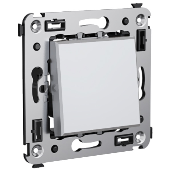 Переключатель с 3-х мест одноклавишный DKC Avanti в стену закаленная сталь