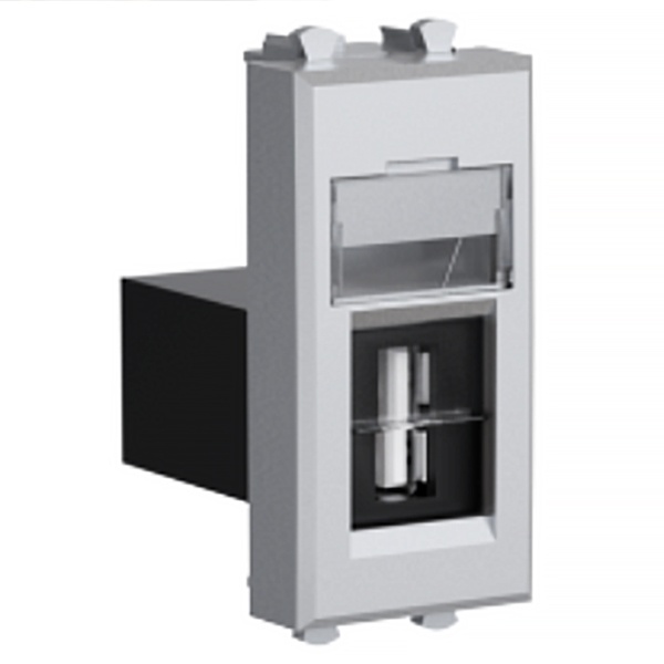 Розетка USB 3.0 DKC Avanti модульная тип А-А 1 модуль, закаленная сталь