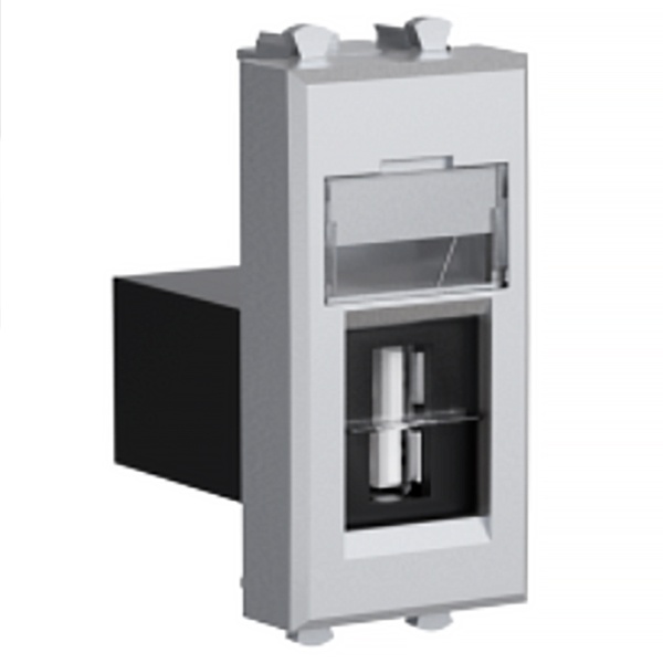 Розетка USB 2.0 DKC Avanti модульная тип А-А 1 модуль, закаленная сталь