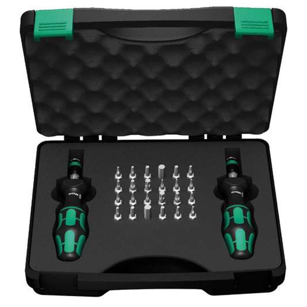 Набор динамометрических отверток Wera 0,3-3,0Nm с битами 1/4 дюйма 26 предметов Kraftform 7440/41