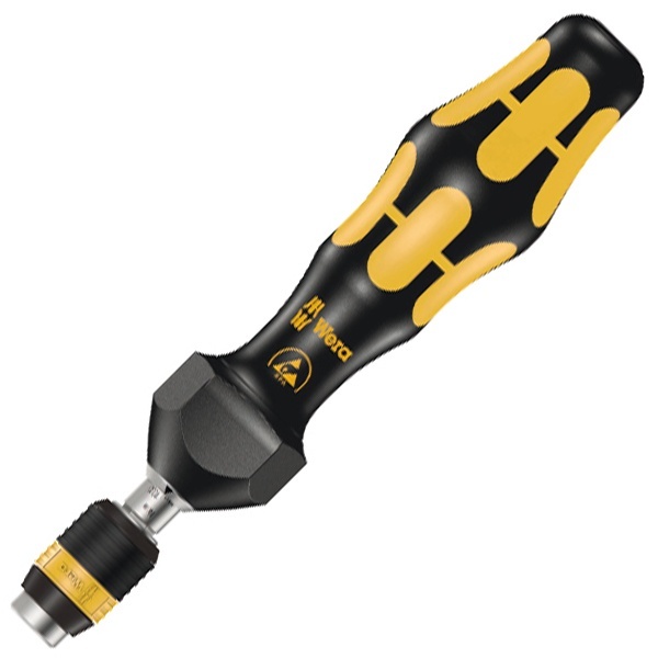 Антистатическая динамометрическая отвертка Wera 0,10 - 0,34Nm для бит 1/4 дюйма Kraftform ESD 7430
