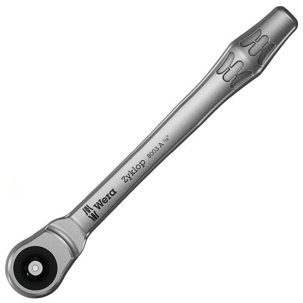 Трещоточный ключ Вера с переключателем реверса 8003 A, 1/4 дюйм x 141.0 mm