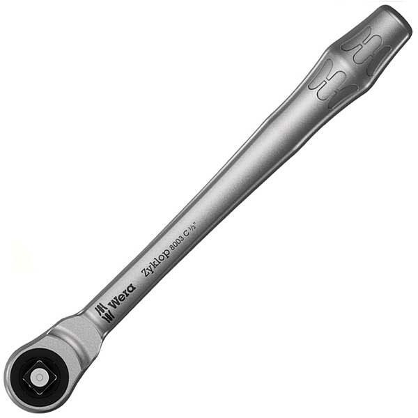 Трещотка с длинной рукоятью, сдвижной квадрат, привод 1/2 дюйма, 8003 C Zyklop Metal , 1/2 дюйм x 28