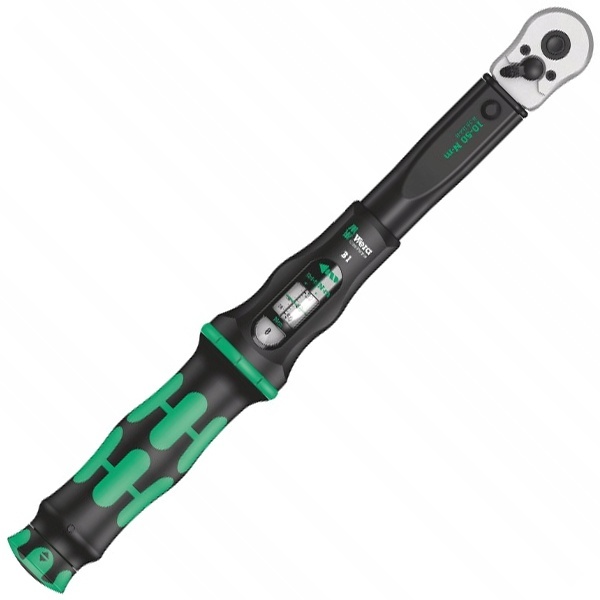 Динамометрический ключ с трещоткой с реверсом Wera, 3/8 дюйм, 10 - 50 Nm Click-Torque B 1