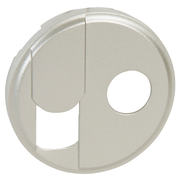 Накладка для двойной розетки Legrand Celiane RJ 45 / ТV титан