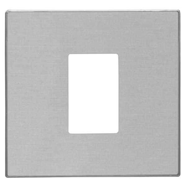 Накладка для один механизм VDI ABB SKY, нержавеющая сталь (8555 AI)