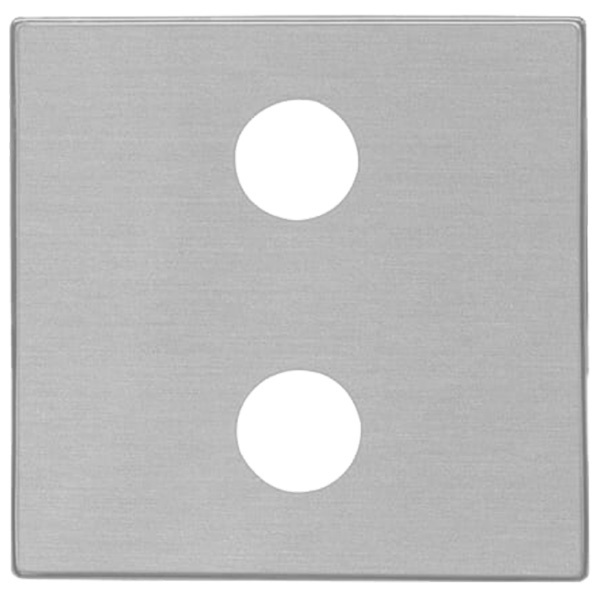 Накладка для механизма 2RCA ABB SKY, нержавеющая сталь (8555.2 AI)