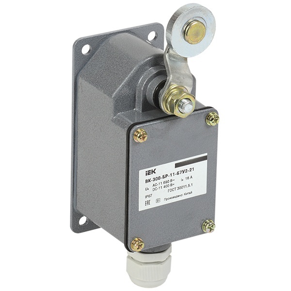Выключатель концевой ИЭК ВК-300-БР-11-67У2-21 1НЗ+1НР IP67