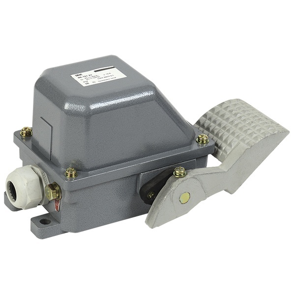 Выключатель концевой ИЭК НВ-701 У1, рычаг с 1-ой педалью, 2 коммутируемые цепи,10А, IP44