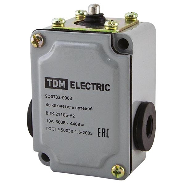 Выключатель путевой TDM контактный ВПК-2110Б-У2 10А 660В IP67