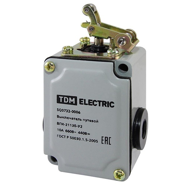 Выключатель путевой TDM контактный ВПК-2113Б-У2 10А 660В IP67