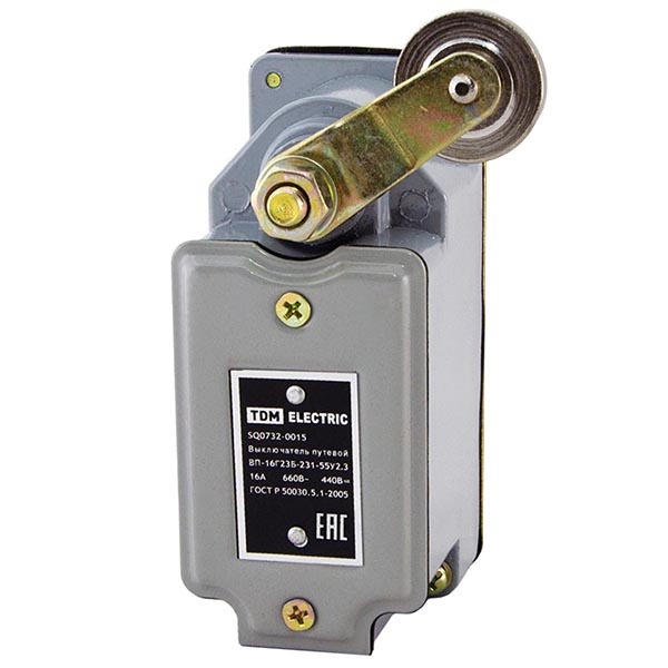 Выключатель путевой TDM ВП-16Г23Б-231-55У2.3 с самовозвратом 16А 660В IP55