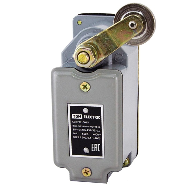 Выключатель путевой TDM ВП-16Г23Б-231-55У2.3 без самовозврата 16А 660В IP55