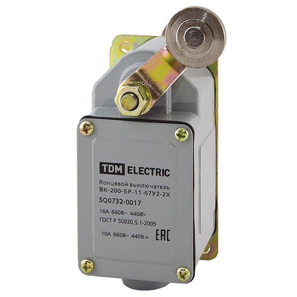 Концевой выключатель TDM ВК-200-БР-11-67У2-25 без самовозврата 16А 660В IP67