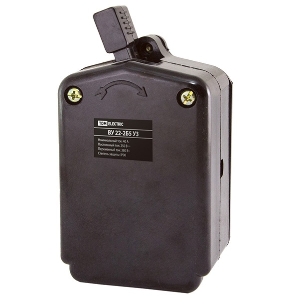 Выключатель путевой TDM ВУ-22Т-2Б5 У3 40А, c гашением дуги, IP00