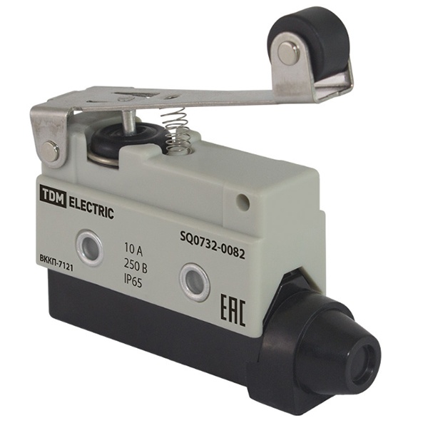 Выключатель концевой TDM компактный пластик ВККП-7121 10А 1з+1р IP65