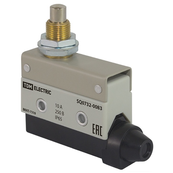 Выключатель концевой TDM компактный пластик ВККП-7310 10А 1з+1р IP65