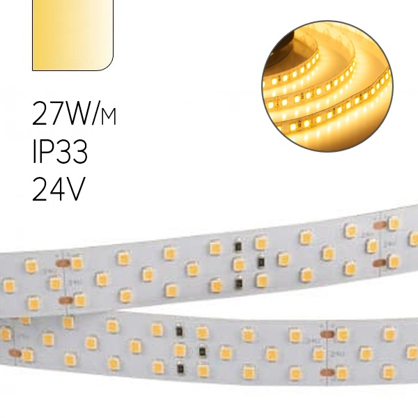 Светодиодная лента ЭРА LS2835-27-252-24-33-3000K-triple-5m 5056306043956