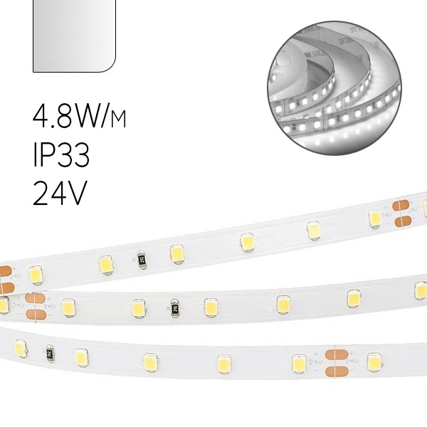 Светодиодная лента ЭРА LS2835-4,8-60-24-33-4200K-5m 5056306044038