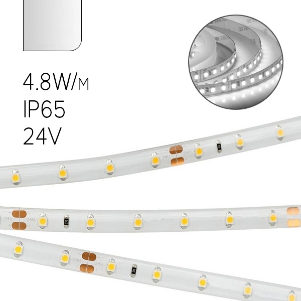 Светодиодная лента ЭРА LS2835-4,8-60-24-65-4200K-5m 5056306044090