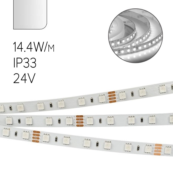 Светодиодная лента ЭРА LS5050-14,4-60-24-33-4200K-5m 5056306044151