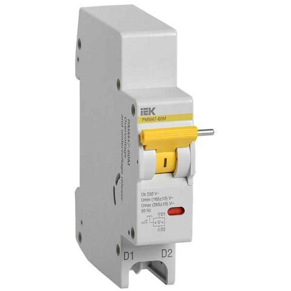 Расцепитель минимального и максимального напряжения ИЭК РММ47-60М на DIN-рейку для ВА47-60M