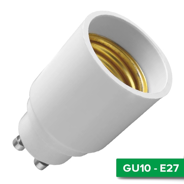 Патрон-переходник Rexant с GU10 на Е27 белый