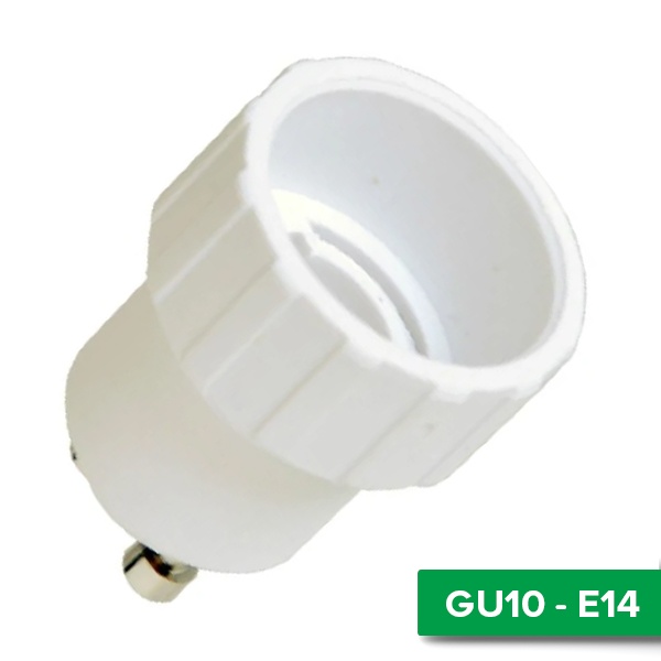 Патрон-переходник Rexant с GU10 на Е14 белый