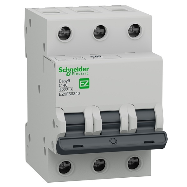 Автоматический выключатель Schneider Electric EASY 9 3П 40А С 6кА 400В (автомат электрический)