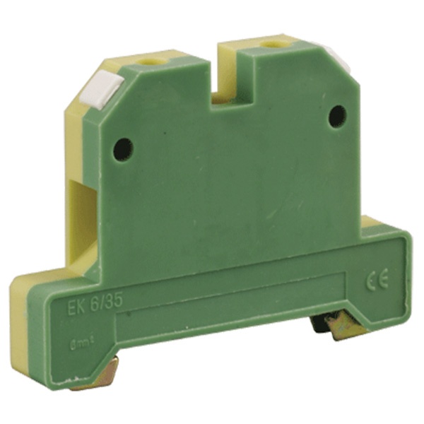 Клемма винтовая ИЭК КВИ-2,5-PEN желто-зеленый 2,5мм2