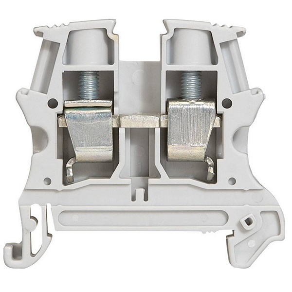 Винтовая клемма Legrand Viking 3 однополюсная 1 вход/1 выход 10мм шаг 10мм серый