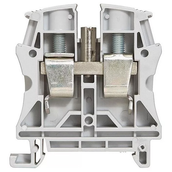 Винтовая клемма Legrand Viking 3 однополюсная 1 вход/1 выход 35мм шаг 15мм серый