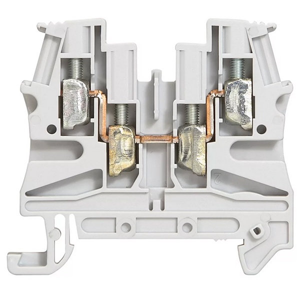 Винтовая клемма Legrand Viking 3 однополюсная 2 входа/2 выхода 4мм шаг 6мм серый