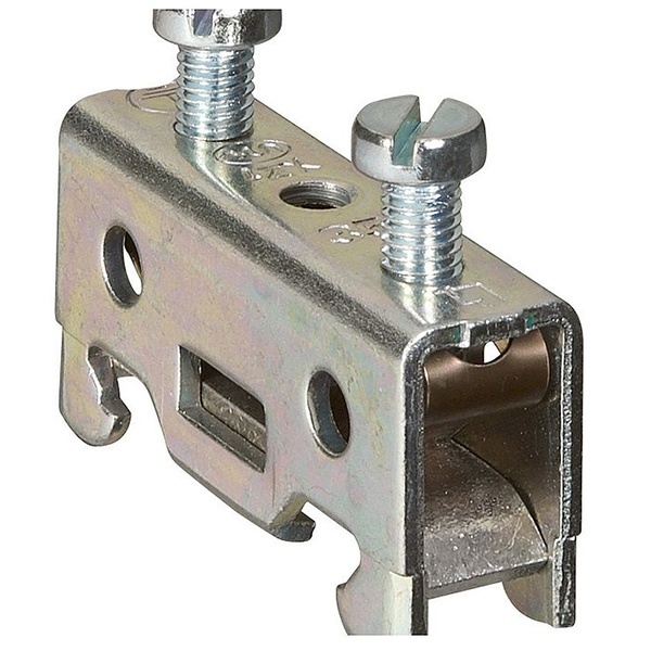 Винтовая клемма Legrand Viking 3 заземляющая однополюсная неизолированная 35мм шаг 15мм