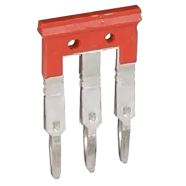 Эквипотенциальная гребенка Legrand Viking 3 3 контакта для клемм 6мм с шагом 8 мм красный