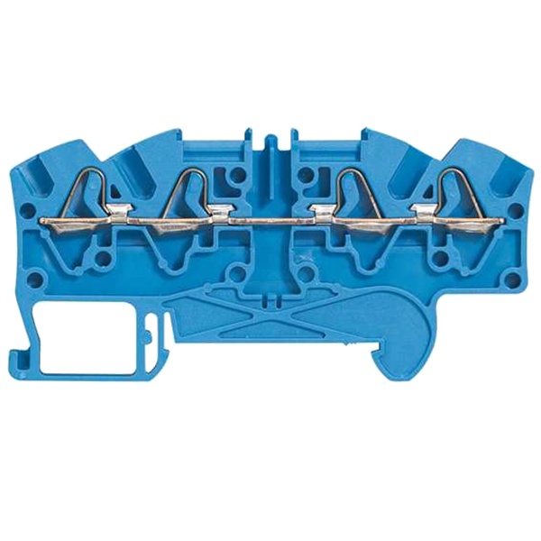 Пружинная клемма Legrand Viking 3 однополюсная 4 проводника 4мм шаг 5мм синий