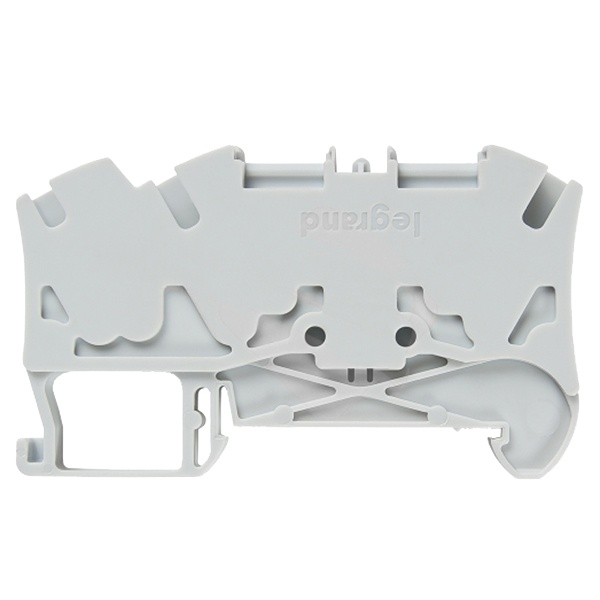 Пружинная клемма Legrand Viking 3 однополюсная 4 проводника 4мм шаг 6мм серый