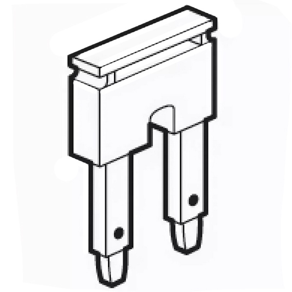 Гребенка Legrand Viking 3 для пружинных клемм 2 контакта 16мм с шагом 12мм красный