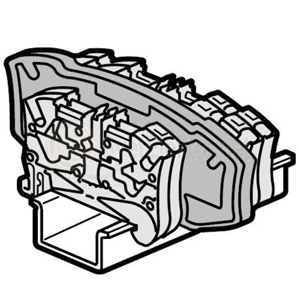 Разделительная и изолирующая перегородка Legrand Viking 3 для пружинных клемм двухъярусных 5/6